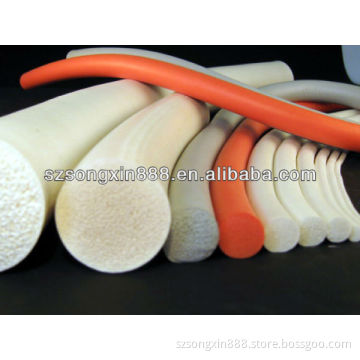 silicone sponge solid cord with different color